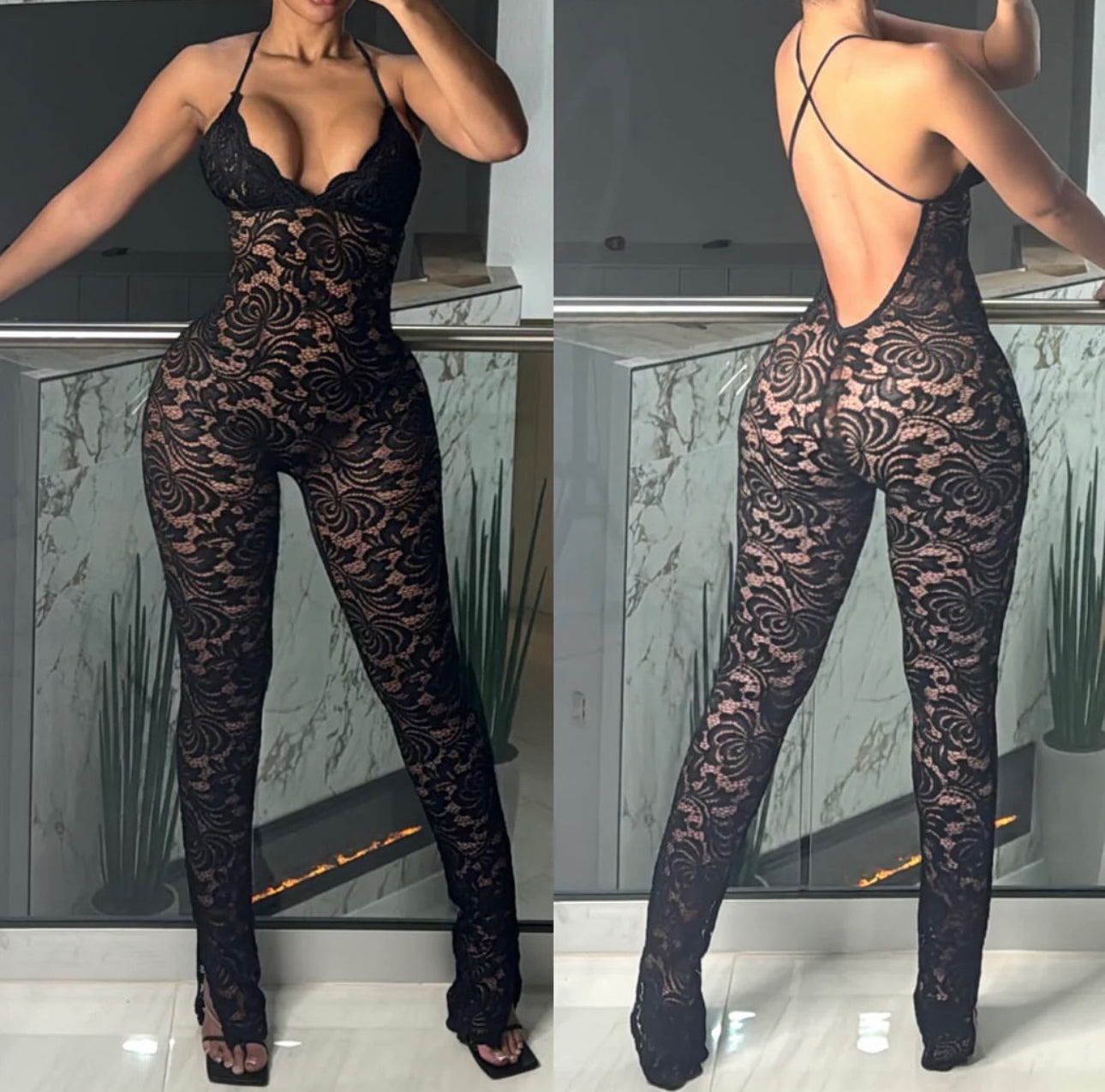 The  ‘Allure’ Lace Jumpsuit